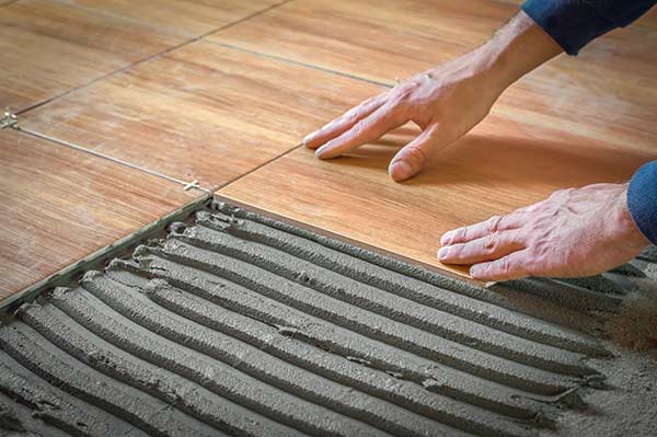 Installing Floor Tiles in Calgary