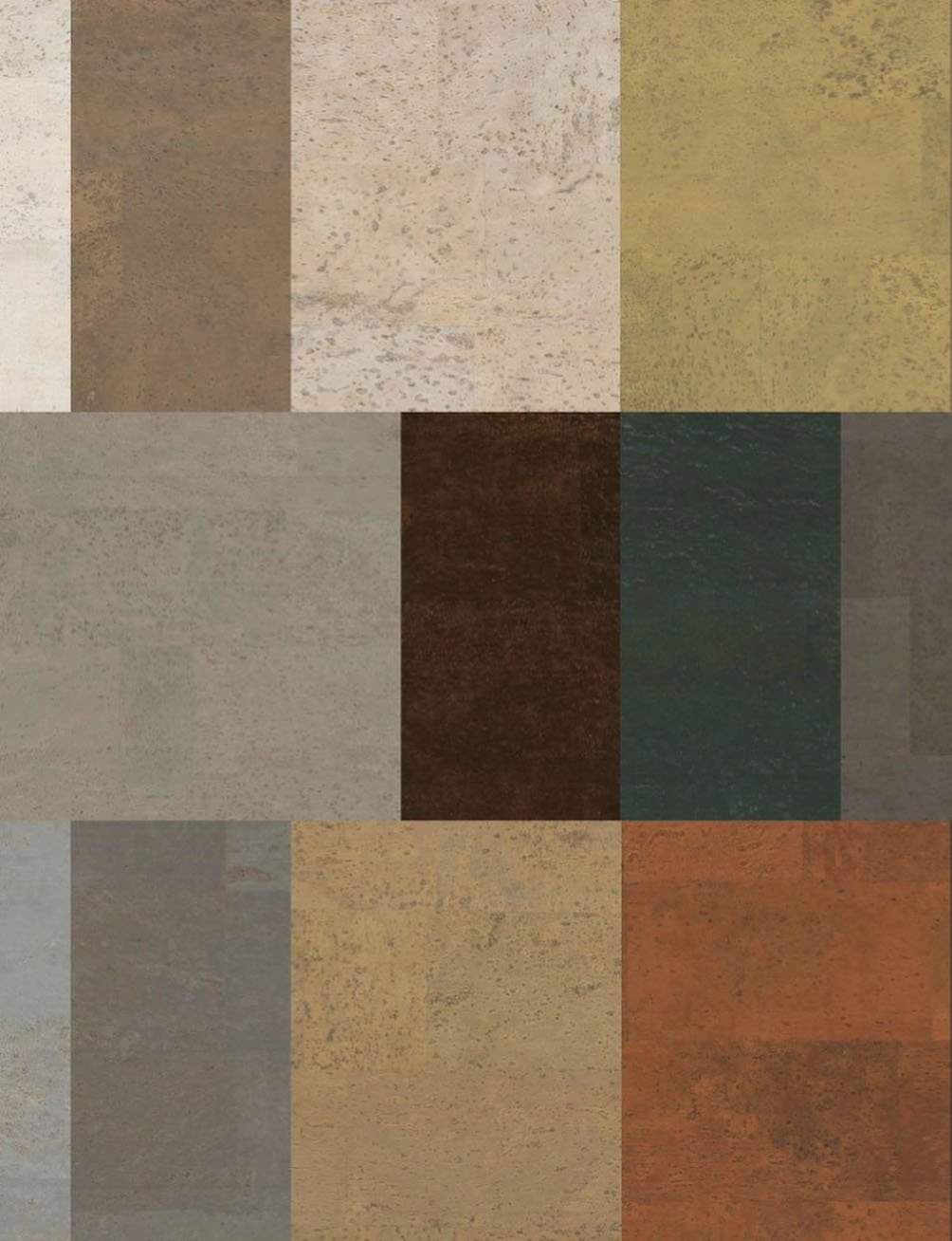Cork flooring colors