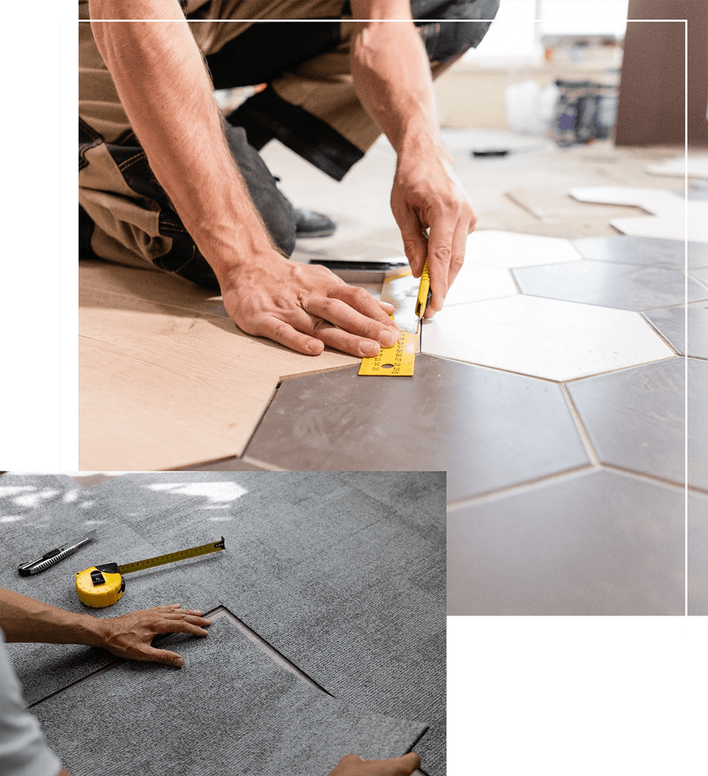 Commercial flooring installation group