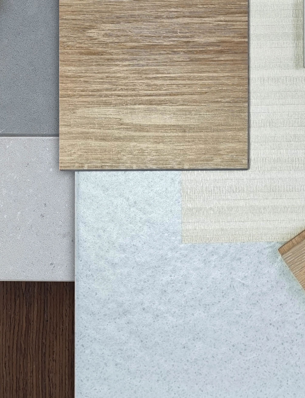 Glue down tile flooring samples