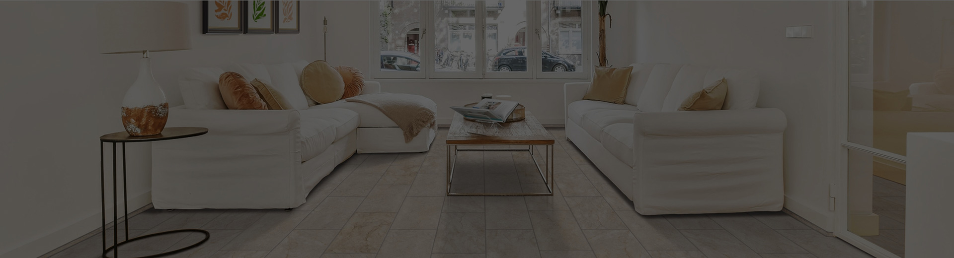 Tile stone flooring banner