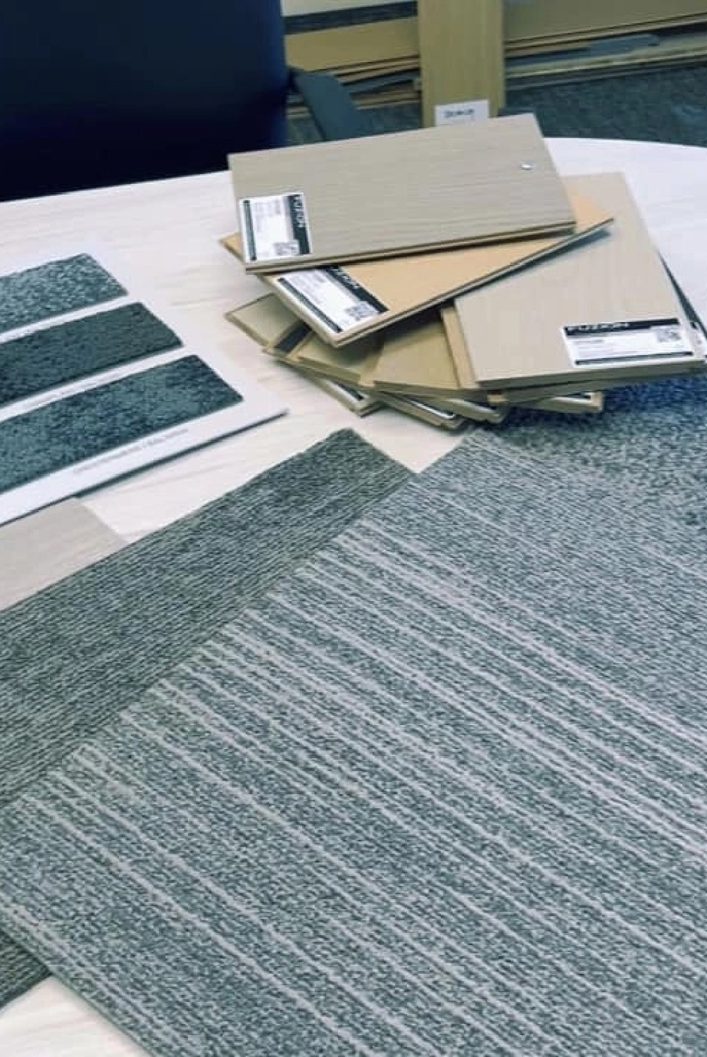 Different flooring sample