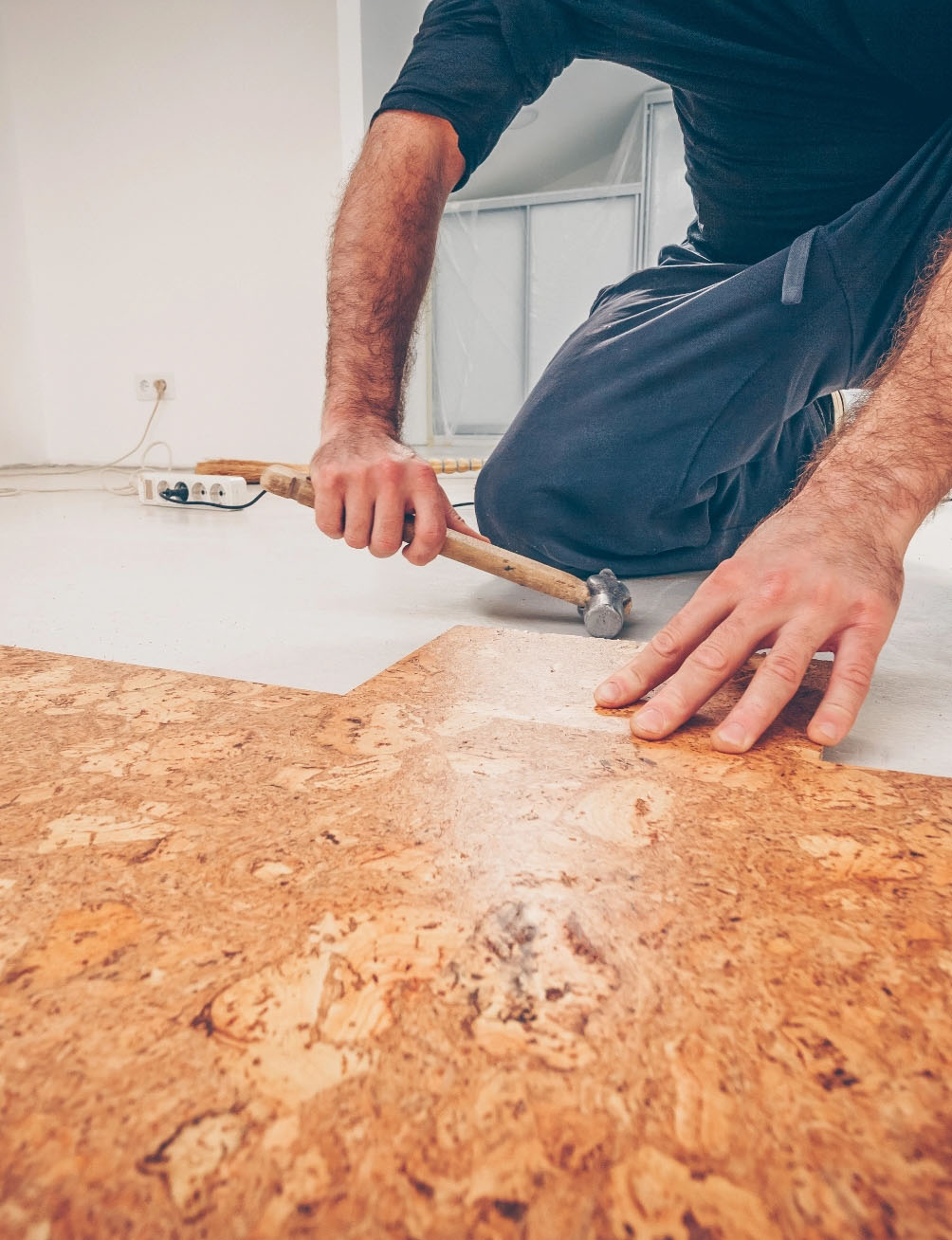 Installig cork flooring